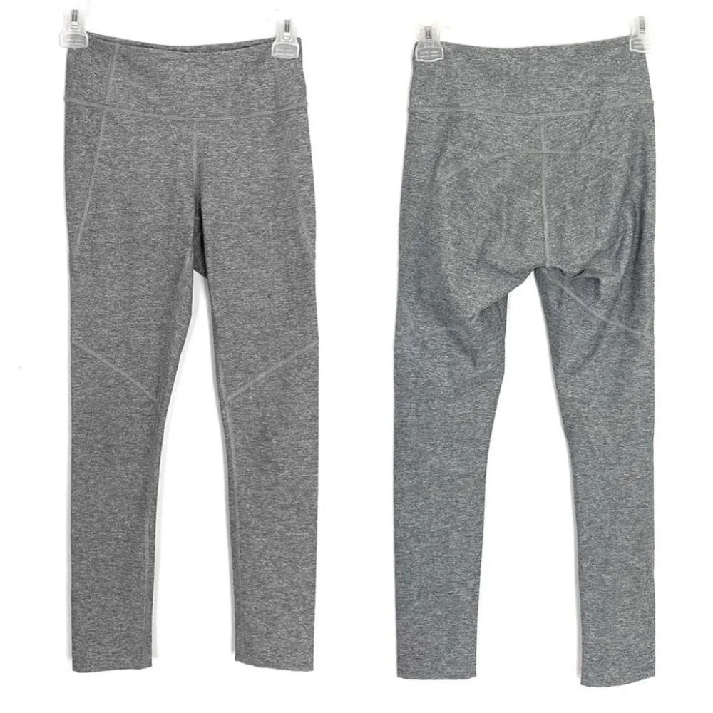 Outdoor Voices Leggings Womens Size XS 3/4 Warming Up Gray Workout Pants Tights